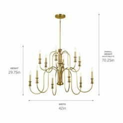 Coupon 🎁 Kichler Lighting Karthe 42 Inch 12-Light Chandelier Natural Brass ✔️ -Kichler Lighting Shop unnamed file 784