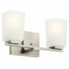 New 🎁 Kichler Lighting Roehm 2-Light Vanity Light Brushed Nickel ✔️ -Kichler Lighting Shop unnamed file 84