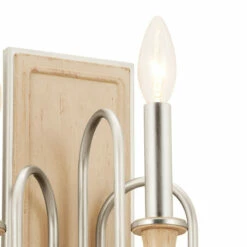 Promo 🎁 Kichler Lighting Karthe 13 Inch 3-Light Wall Sconce Beech And Brushed Nickel 😍 -Kichler Lighting Shop unnamed file 868