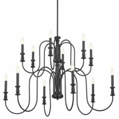 Best Sale 🎁 Kichler Lighting Karthe 42 Inch 12-Light Chandelier Black 🔔 -Kichler Lighting Shop unnamed file 871