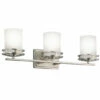 Coupon 🔥 Kichler Lighting Hendrik Collection 3-light Brushed Nickel Bath/Vanity Light ⌛ -Kichler Lighting Shop unnamed file 903
