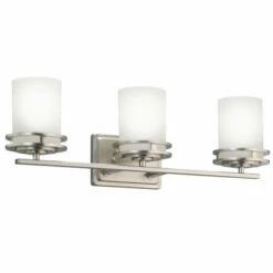 Coupon 🔥 Kichler Lighting Hendrik Collection 3-light Brushed Nickel Bath/Vanity Light ⌛