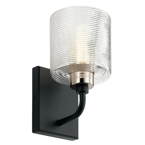 Best reviews of π Kichler Lighting Kichler Harvan 9.25 Inch 1 Light Wall Sconce With Clear Ribbed Glass In Black π 3 Best reviews of π Kichler Lighting Kichler Harvan 9.25 Inch 1 Light Wall Sconce With Clear Ribbed Glass In Black π