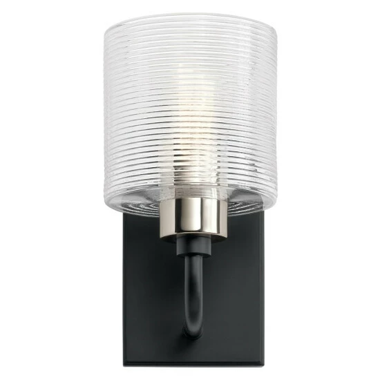 Best reviews of π Kichler Lighting Kichler Harvan 9.25 Inch 1 Light Wall Sconce With Clear Ribbed Glass In Black π 5 Best reviews of π Kichler Lighting Kichler Harvan 9.25 Inch 1 Light Wall Sconce With Clear Ribbed Glass In Black π - Image 3