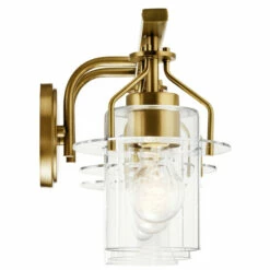 Best Pirce 🧨 Kichler Lighting Everett 24 In. 3-Light Natural Brass Vanity Light With Clear Glass ❤️ -Kichler Lighting Shop unnamed file 932
