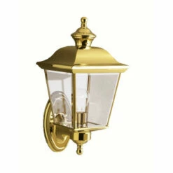 Best reviews of ❤️ Kichler Lighting Bay Shore Collection 1-light Polished Brass Outdoor Wall Lantern 🧨