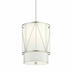 Coupon 🥰 Kichler Lighting Birkleigh 1-Light Pendant Satin Nickel ⭐ -Kichler Lighting Shop unnamed file 973