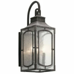 Brand new ✨ Kichler Lighting Bay Village Collection 3-light Weathered Zinc Outdoor Wall Lantern 👍