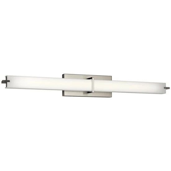 New π Kichler Lighting Transitional 36-inch Brushed Nickel LED Linear Bath/Vanity Light βοΈ 3 New π Kichler Lighting Transitional 36-inch Brushed Nickel LED Linear Bath/Vanity Light βοΈ